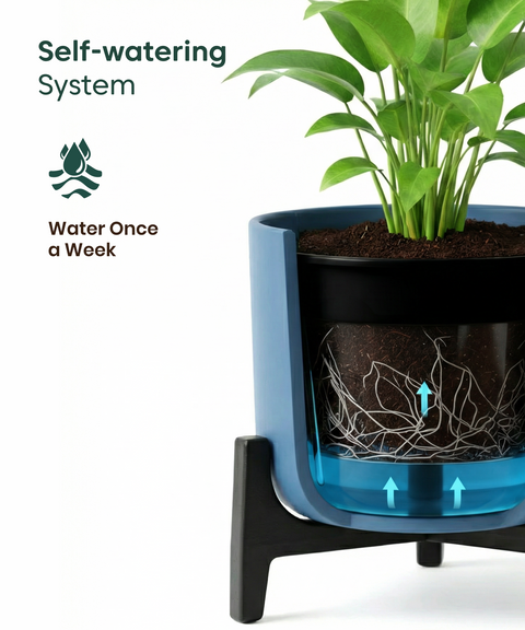 Money Varigated Plant with Aira Pot