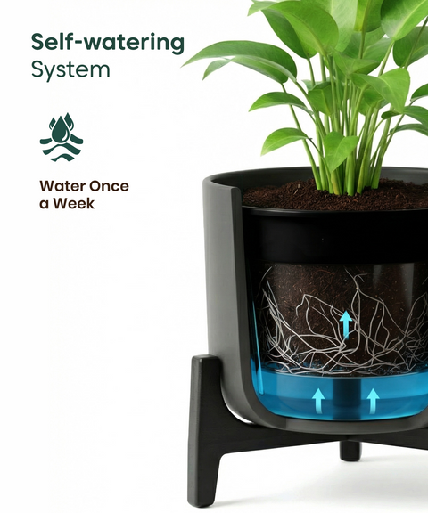 Money Varigated Plant with Aira Pot