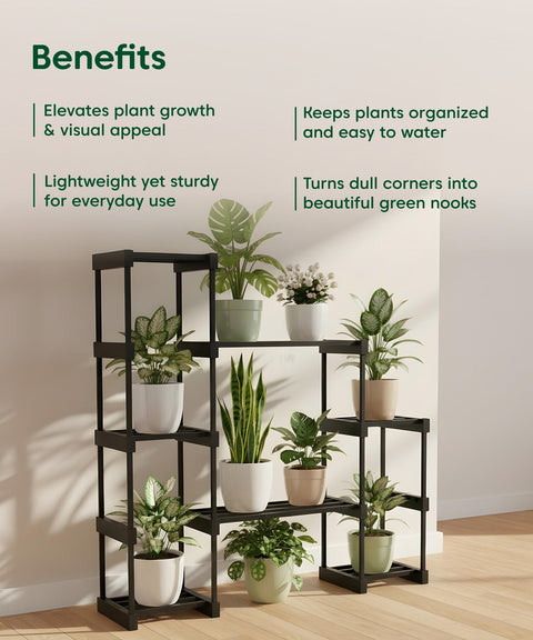 Kyari Adjustable 7 Level Plant Stand 2