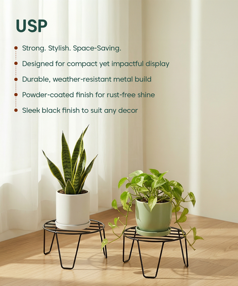 Kyari Round Metal Stand