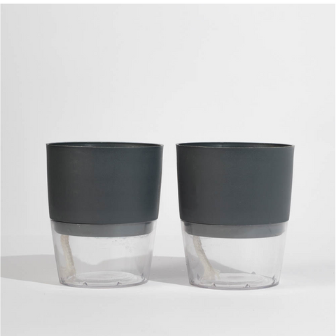 Kyari Poetic Pot Combo of 2 Grey