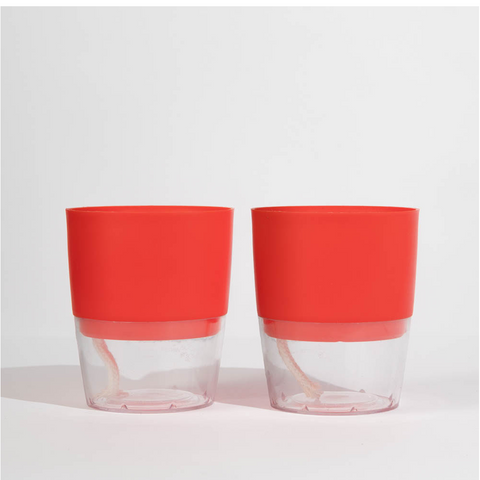 Kyari Poetic Pot Combo of 2 Red