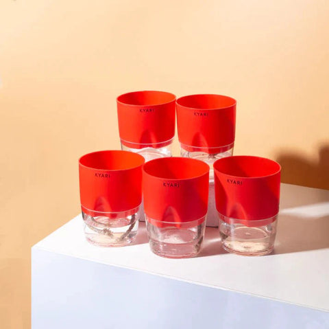 Kyari Poetic Pot Combo of 3 Red