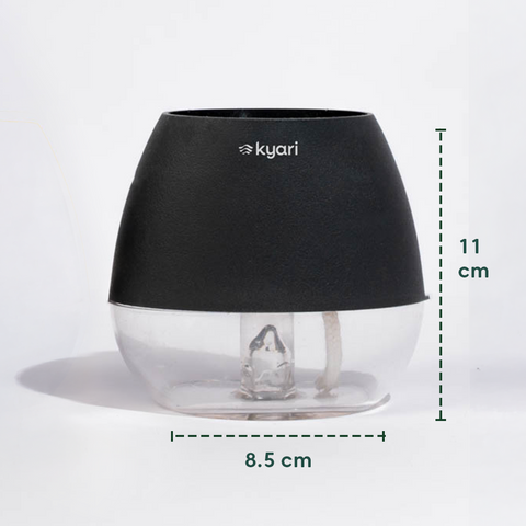 Kyari Nova Pot Combo of 2 Black
